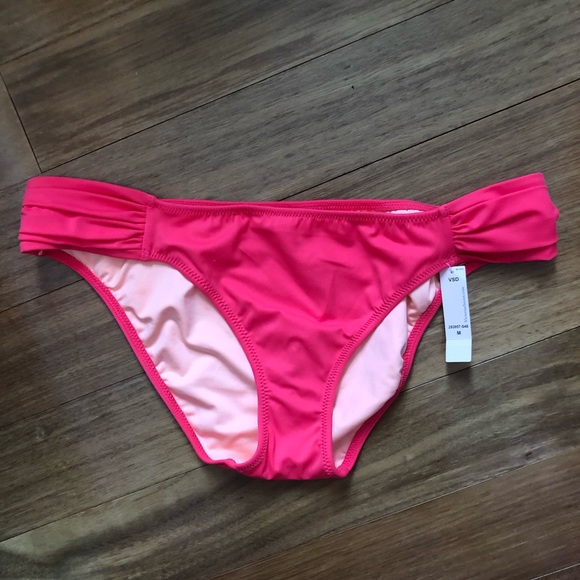 NWT VS Knockout Bikini Bottom Bright Pink / Coral - Picture 4 of 7